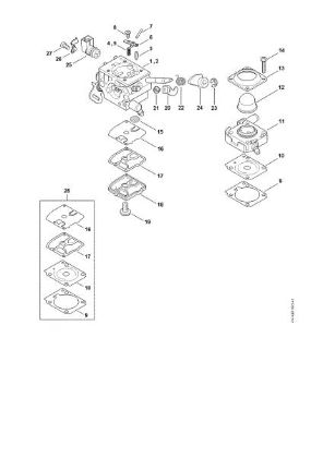 Picture of Carburetor 4147/21, 4147/22 FS 410 C-EM