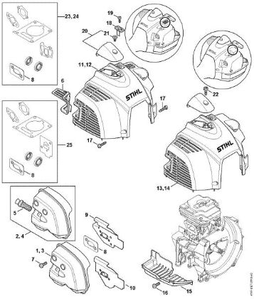 Picture of Muffler, Shroud FS 410 C-EM