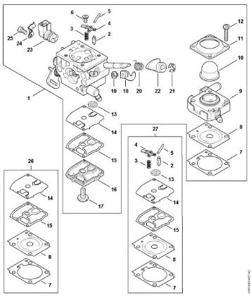 Picture of Carburetor 4147/28 FS 411 C-EM