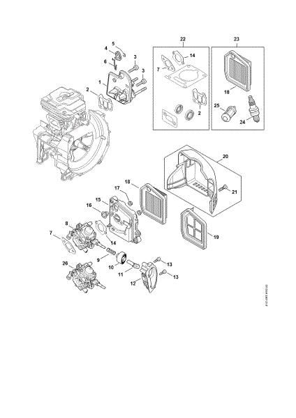 Picture of Spacer flange, Air filter FS 411 C-EM