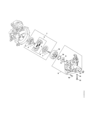 Picture of Clutch, Clutch housing FS 411 C-EM L