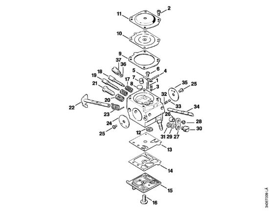 Carburetor HD-3B Clearing saws (FS) FS 420 Stihl