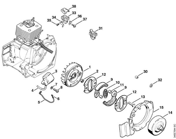 Ignition system Clearing saws (FS) FS 420 Stihl