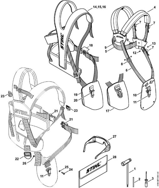 Tools, Full harness Clearing saws (FS) FS 450-K Stihl