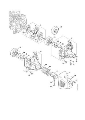 Picture of Clutch, Clutch housing FS 460 C-EM