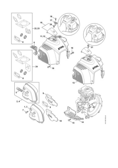 Picture of Muffler, Shroud FS 460 C-EM