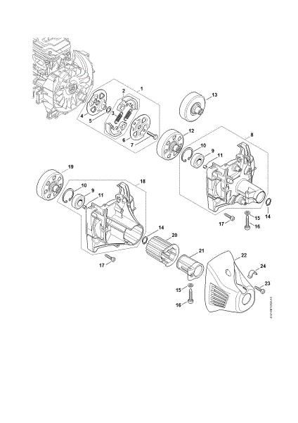 Picture of Clutch, Clutch housing FS 460 C-EM L