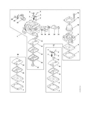 Picture of Carburetor 4147/53 FS 460 RC-EM