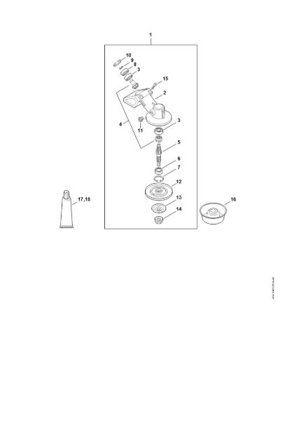 Picture of Gear head FS 460 RC FS 460 RC-EM