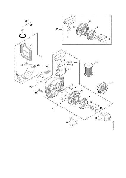 Picture of Rewind starter ErgoStart/Easy2Start FS 460 RC-EM