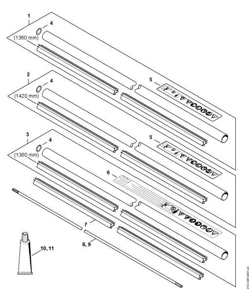 Picture of Drive tube assembly FS 461 C-EM L