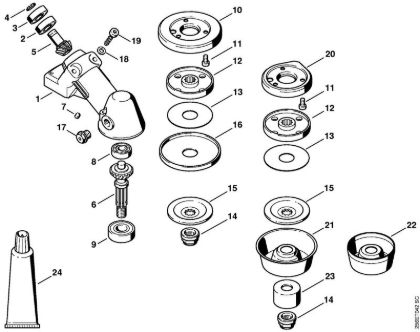 Gear head Clearing saws (FS) FS 480 Stihl