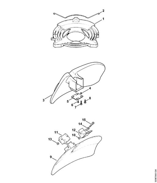 Transport guard, Shredder deflector Clearing saws (FS) FS 480 Stihl