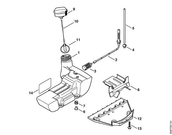 Fuel tank Clearing saws (FS) FS 480-L Stihl