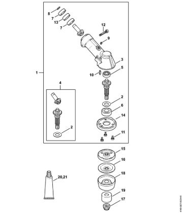 Gear head FS 490 C-EM K, FS 490 C-EM KW Clearing saws (FS) FS 490 C-EM K Stihl