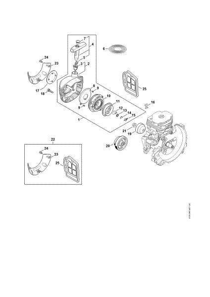 Picture of Rewind starter FS 490 C-EM W