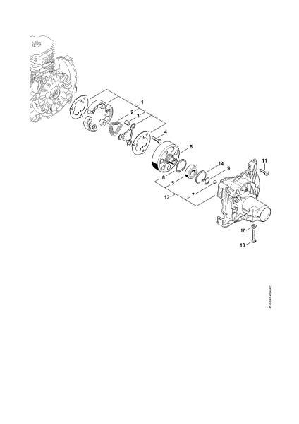 Picture of Clutch, Clutch housing FS 491 C-EM L