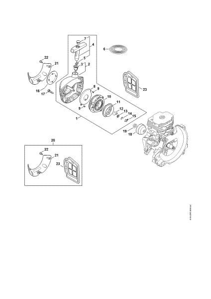 Picture of Rewind starter FS 491 C-EM L