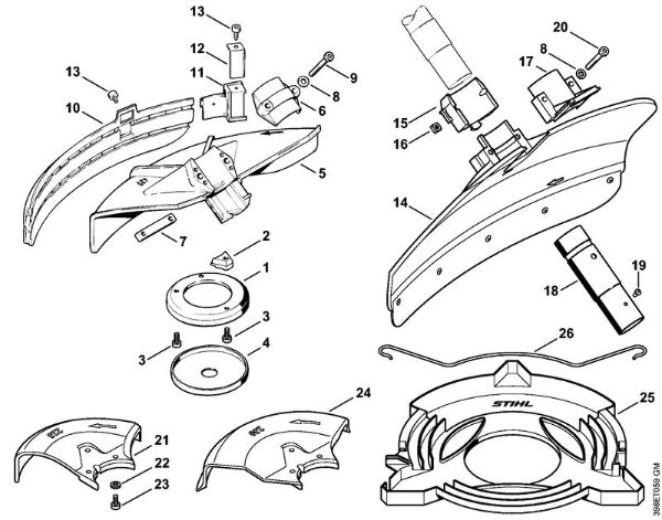 Deflector Clearing saws (FS) FS 500 Stihl