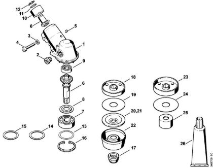 Gear head Clearing saws (FS) FS 500 Stihl