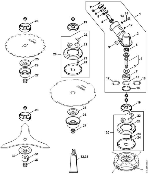 Gear head Clearing saws (FS) FS 510 C-EM Stihl
