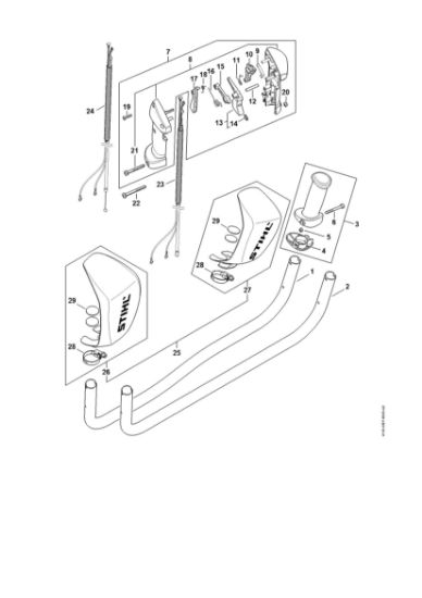 Picture of Handlebar, Control handle FS 510 C-EM