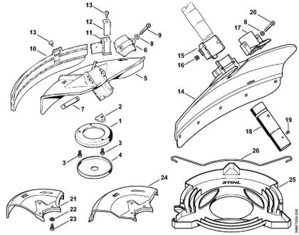 Deflector Clearing saws (FS) FS 550 Stihl