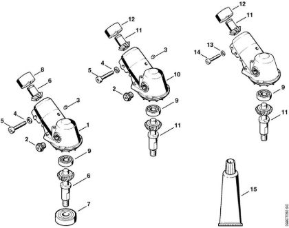 Gear head (29.2002),    1 48 729 574 (02.2001) Clearing saws (FS) FS 550 Stihl