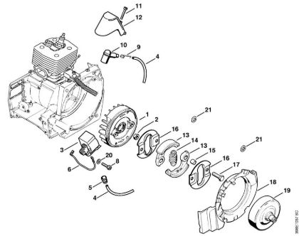 Ignition system, Clutch Clearing saws (FS) FS 550-L Stihl