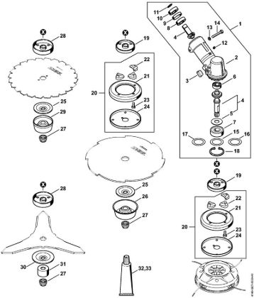 Gear head Clearing saws (FS) FS 560 C-EM Stihl