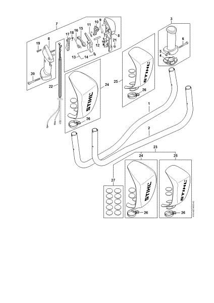 Picture of Handlebar, Control handle FS 561 C-EM