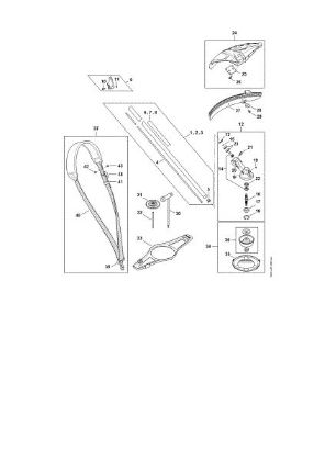 Picture of Drive tube assembly, Gear head, Deflector FSA 135 FSA 135