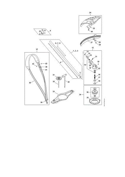 Picture of Drive tube assembly, Gear head, Deflector FSA 135 FSA 135