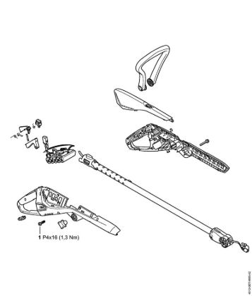 Tightening torques Cordless trimmers (FSA) FSA 45 Stihl