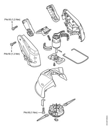 Tightening torques Cordless trimmers (FSA) FSA 45 Stihl