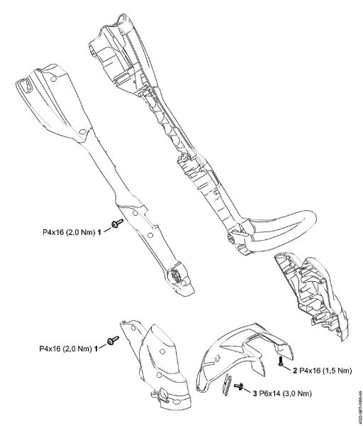 Tightening torques Cordless trimmers (FSA) FSA 56 Stihl