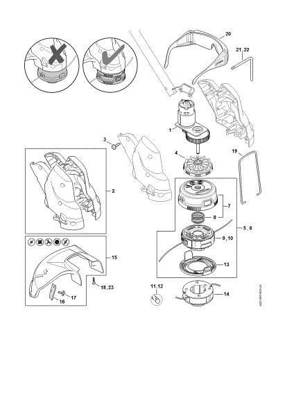 Picture of Electric motor, Cutting head FSA 57