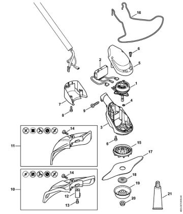 Electric motor Cordless trimmers (FSA) FSA 90 Stihl