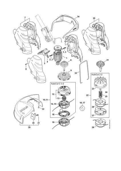 Picture of Electric motor, Cutting head FSE 52