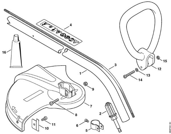 Drive tube assembly Electric trimmers (FE, FSE) FSE 81 Stihl
