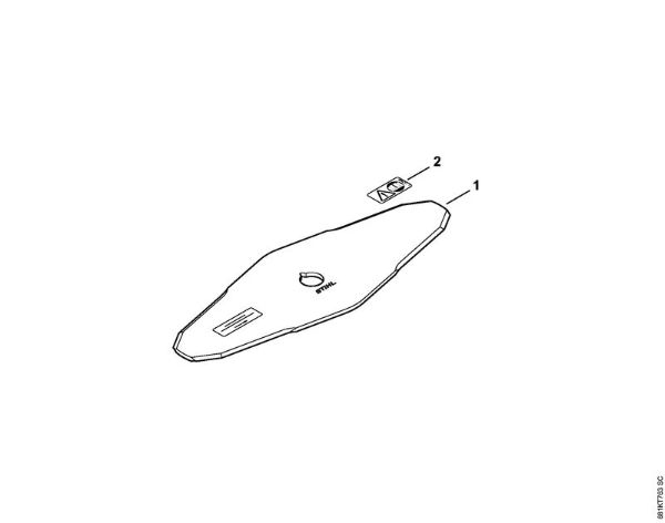 Brush knife 305-2 Spezial FS Cutting attachments Brush knife 305-2 / 12-2 Spezial Stihl