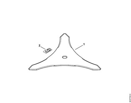 Brush knife 350-3 FS Cutting attachments Brush knife 350-3 / 14-3 Stihl