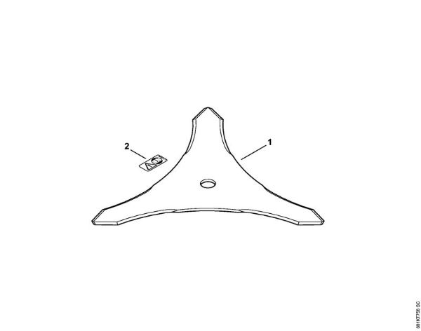 Brush knife 350-3 FS Cutting attachments Brush knife 350-3 / 14-3 Stihl