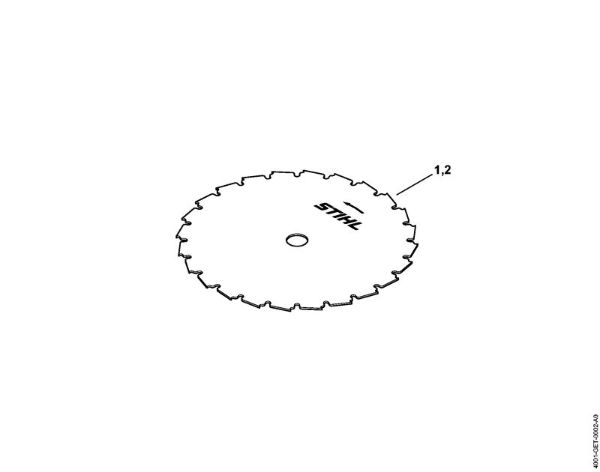 Circular saw blade 200-22, chisel tooth HP FS Cutting attachments Circular saw blade MZ 200-22 HP Stihl