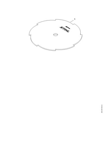 Picture of Grass cutting blade 230-8 Grass cutting blade 230-8 / 9"-8