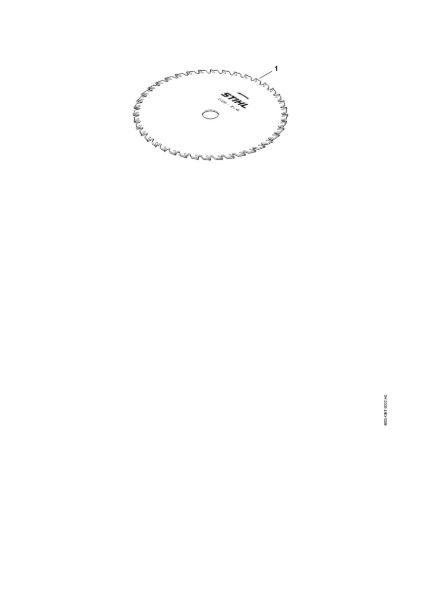 Picture of Grass cutting blade 250-40 Spezial, d. 20 mm Grass cutting blade 250-40 / 10"-40 Spezial