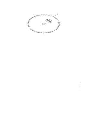 Picture of Grass cutting blade 250-40 Spezial, d. 25.4 mm Grass cutting blade 250-40 / 10"-40 Spezial