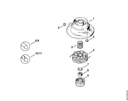 Mowing head AutoCut 11-2 FS Cutting attachments Mowing head AutoCut 11-2 Stihl