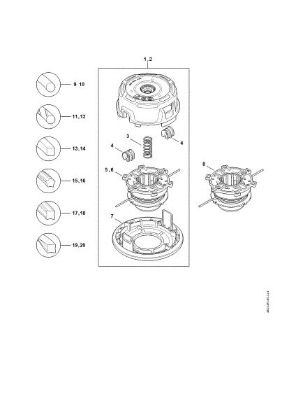 Picture of Mowing head AutoCut 27-2 Mowing head AutoCut 27-2