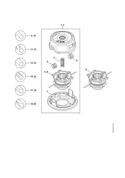 Picture of Mowing head AutoCut 27-2 Mowing head AutoCut 27-2